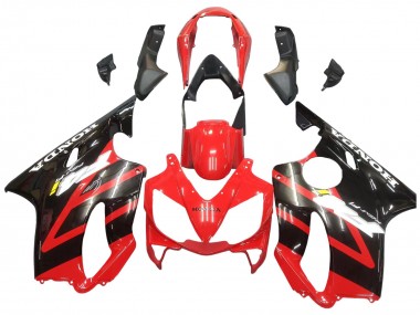Großhandel Honda CBR600 F4i Motorrad Verkleidung 2004-2007 - Rot Glanzendes Schwarz
