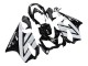 Großhandel Honda CBR600 F4i Motorrad Verkleidung 2004-2007 - Weiss Glanzendes Schwarz