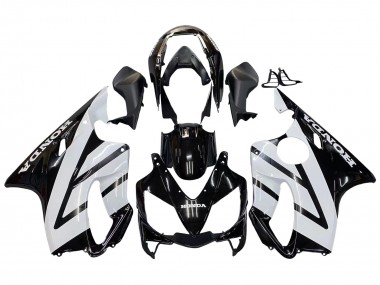 Großhandel Honda CBR600 F4i Motorrad Verkleidung 2004-2007 - Weiss Glanzendes Schwarz