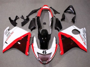 Großhandel Honda CBR1100XX Blackbird Motorrad Verkleidung 1996-2007 - Weiss Rot Glanzendes Schwarz