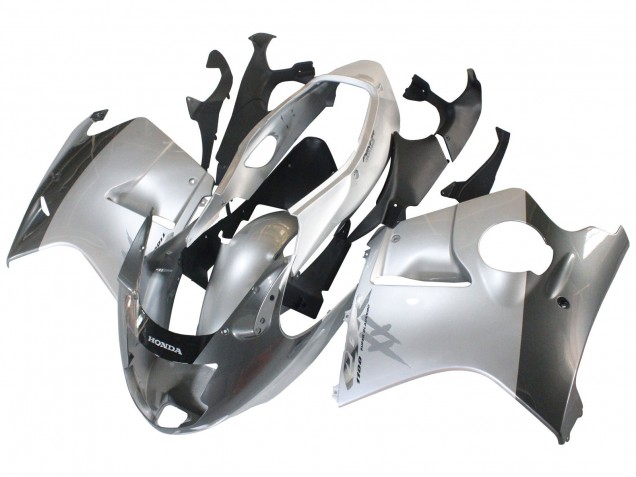 Großhandel Honda CBR1100XX Blackbird Motorrad Verkleidung 1996-2007 - Silber Grau