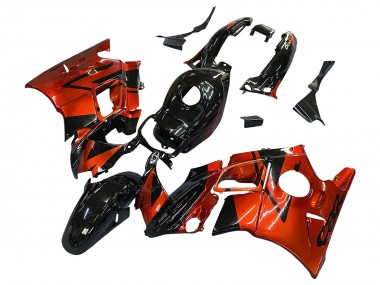 Großhandel Honda CBR600 F2 Motorrad Verkleidung 1991-1994 - Orange Glanzendes Schwarz