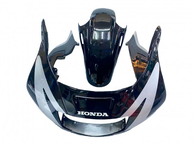 Großhandel Honda CBR600 F2 Motorrad Verkleidung 1991-1994 - Silber Glanzendes Schwarz