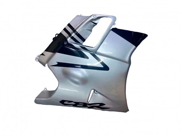 Großhandel Honda CBR600 F2 Motorrad Verkleidung 1991-1994 - Silber Glanzendes Schwarz