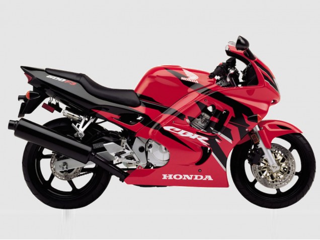 Großhandel Honda CBR600 F3 Motorrad Verkleidung 1997-1998 - Rot Glanzendes Schwarz