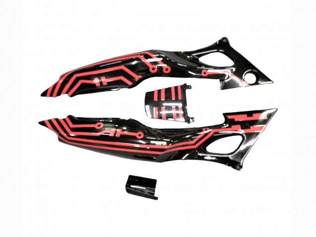 Großhandel Honda CBR600 F3 Motorrad Verkleidung Kit 1997-1998 - Rot Glanzendes Schwarz