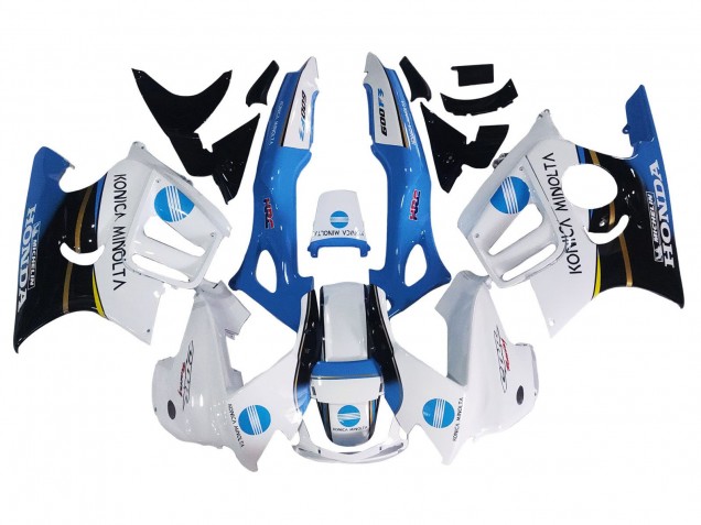 Großhandel Honda CBR600 F3 Motorrad Verkleidung 1997-1998 - Weiss Blau Glanzendes Schwarz