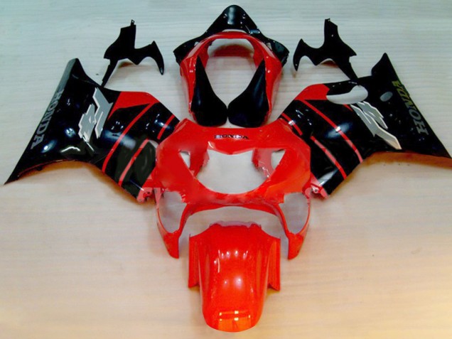Großhandel Honda CBR600 F4 Motorrad Verkleidung 1999-2000 - Rot Glanzendes Schwarz