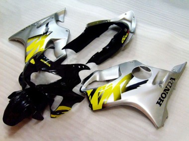 Großhandel Honda CBR600 F4 Motorrad Verkleidung 1999-2000 - Silber Gelb Glanzendes Schwarz