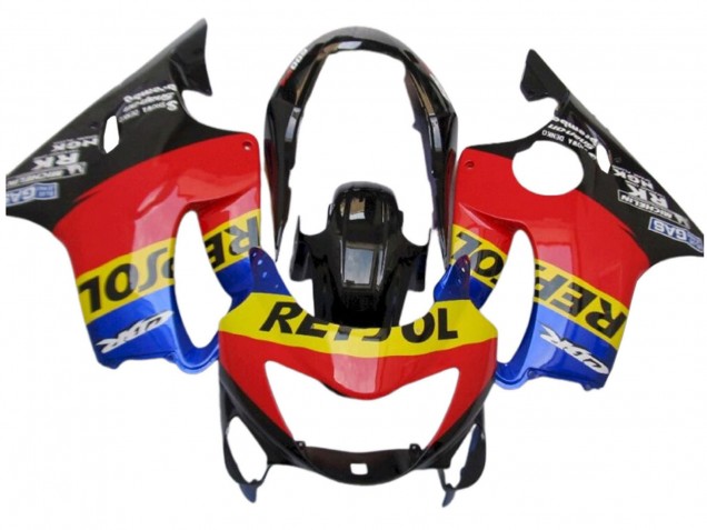 Großhandel Honda CBR600 F4 Motorrad Verkleidung 1999-2000 - Rot Gelb Blau Glanzendes Schwarz Repsol