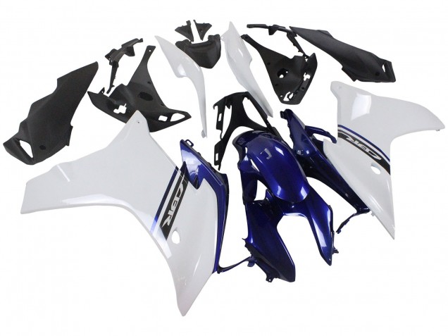 Großhandel Honda CBR600F Motorrad Verkleidung 2011-2013 - Weiss Blau