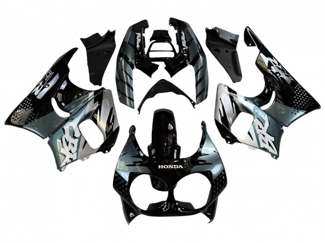 Großhandel Honda CBR900RR 893 Motorrad Verkleidung 1992-1993 - Silber Glanzendes Schwarz