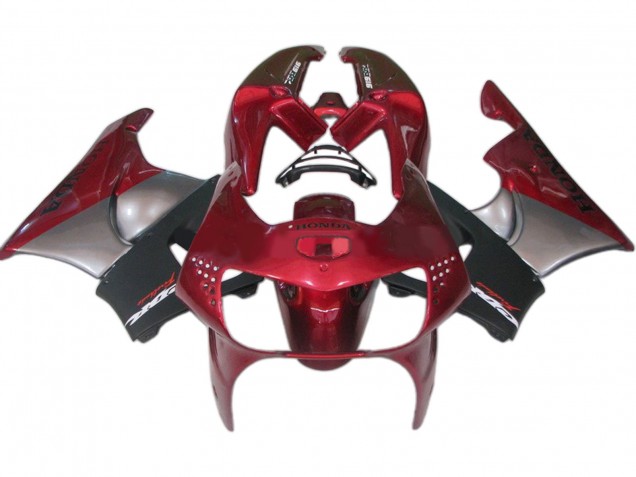 Großhandel Honda CBR900RR 919 Motorrad Verkleidung 1998-1999 - Dunkel Rot Schwarz Grau