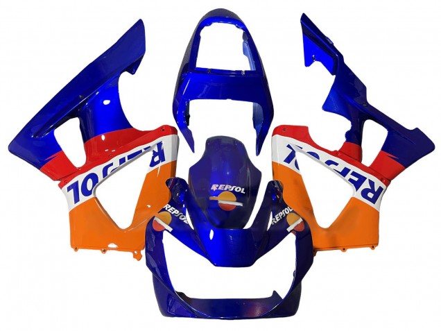 Großhandel Honda CBR900RR 929 Motorrad Verkleidung 2000-2001 - Orange Weiss Rot Blau Repsol