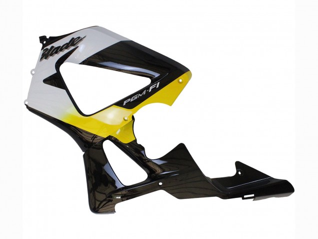 Großhandel Honda CBR900RR 929 Motorrad Verkleidung 2000-2001 - Weiss Gelb Glanzendes Schwarz