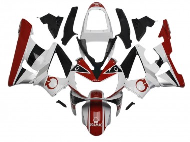 Großhandel Honda CBR900RR 929 Motorrad Verkleidung 2000-2001 - Weiss Rot Glanzendes Schwarz Pramac