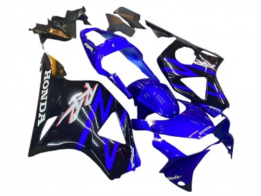 Großhandel Honda CBR900RR 954 Motorrad Verkleidung Kit 2002-2003 - Blau Glanzendes Schwarz