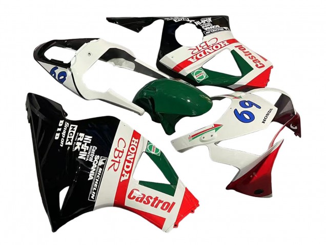 Großhandel Honda CBR900RR 954 Motorrad Verkleidung 2002-2003 - Weiss Rot Grun Glanzendes Schwarz Castrol