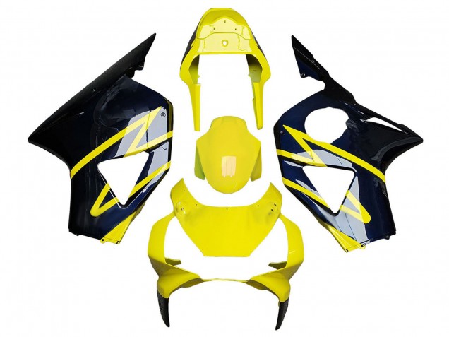 Großhandel Honda CBR900RR 954 Motorrad Verkleidung 2002-2003 - Gelb Silber Schwarz