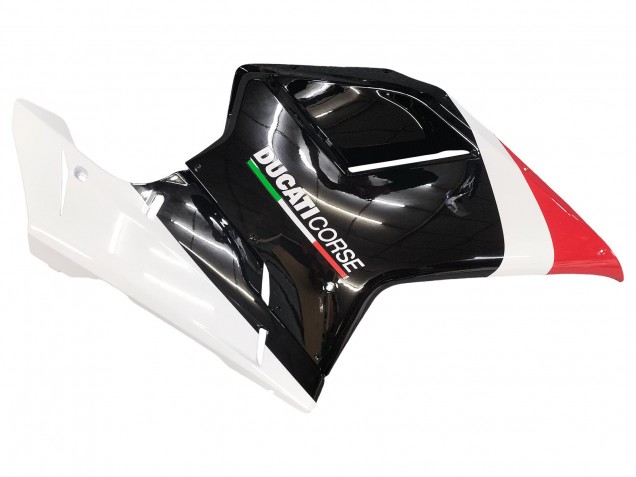 Großhandel Ducati 848/1098/1198 Motorrad Verkleidung 2007-2014 - Weiss Rot Glanzendes Schwarz