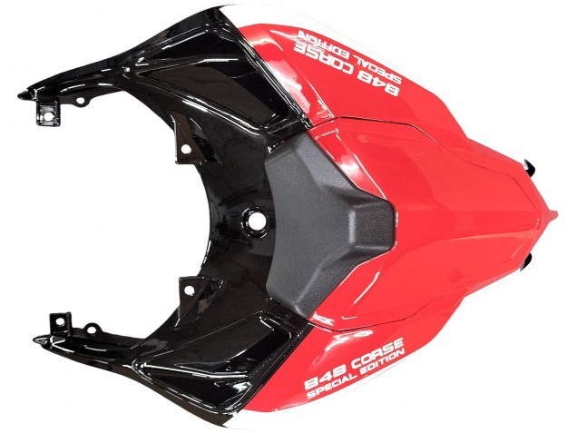 Großhandel Ducati 848/1098/1198 Motorrad Verkleidung 2007-2014 - Weiss Rot Glanzendes Schwarz