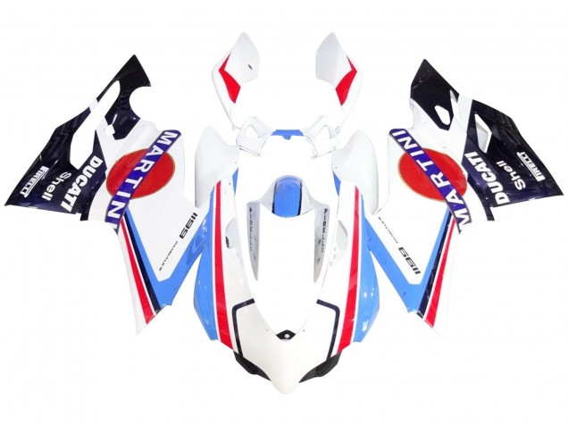 Großhandel Ducati 1199 Motorrad Verkleidung 2011-2014 - Weiss Rot Blau Glanzendes Schwarz Martini