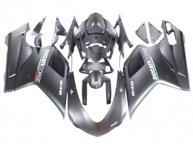 Großhandel Ducati 848 Motorrad Verkleidung 2007-2014 - Matt Grau