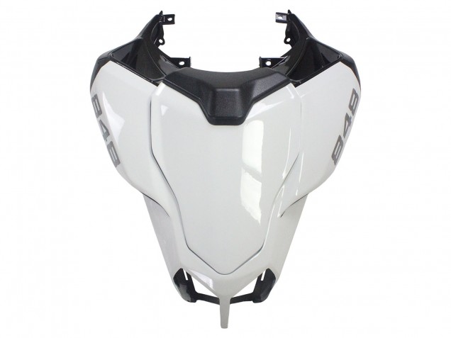 Großhandel Ducati 848/1098/1198 Motorrad Verkleidung 2007-2014 - Weiss Glanzendes Schwarz Corse