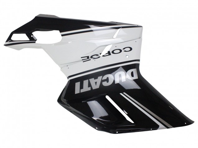 Großhandel Ducati 848/1098/1198 Motorrad Verkleidung 2007-2014 - Weiss Glanzendes Schwarz Corse