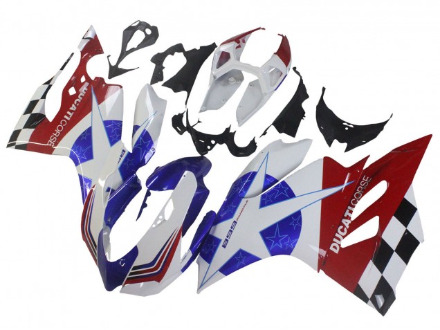 Großhandel Ducati Panigale 899 Motorrad Verkleidung 2011-2014 - Weiss Blau Rot Schwarz
