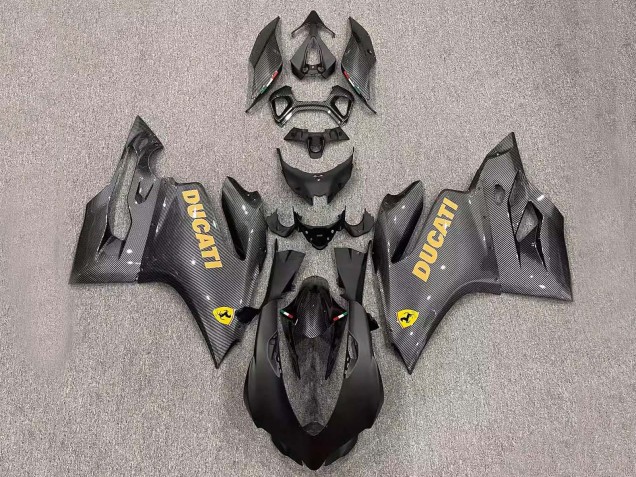 Großhandel Ducati Panigale 899/1199 Motorrad Verkleidung 2011-2014 - Schwarzer Carbonfaser Stil