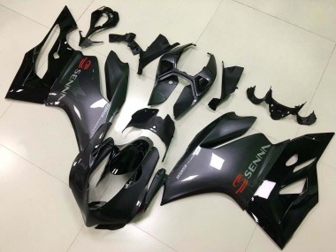 Großhandel Ducati Panigale 1199 Motorrad Verkleidung 2011-2014 - Glanzendes Schwarz
