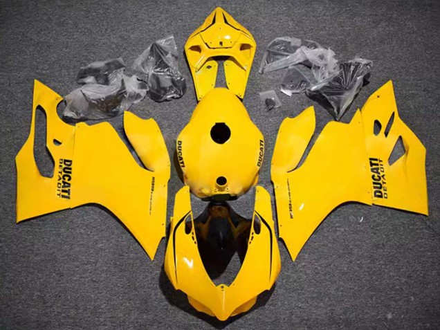 Großhandel Ducati Panigale 899/1199 Motorrad Verkleidung 2011-2014 - Glanzendes Gelb