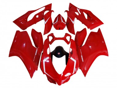 Großhandel Ducati 1199 Motorrad Verkleidung Kit 2011-2014 - Rot