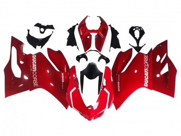 Großhandel Ducati 1199 Motorrad Verkleidung 2011-2014 - Rot