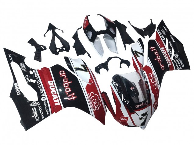 Großhandel Ducati Panigale 899/1199 Motorrad Verkleidung 2011-2014 - Weiss Rot Glanzendes Schwarz Aruba.it 7