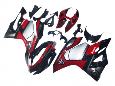 Großhandel Ducati 1199 Motorrad Verkleidung 2011-2014 - Rot Silber Schwarz