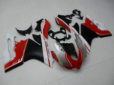 Großhandel Ducati 1199 Motorrad Verkleidung 2011-2014 - Weiss Rot Matt Schwarz