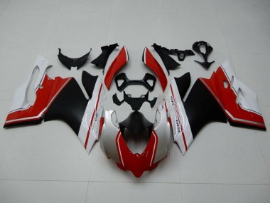 Großhandel Ducati 1199 Motorrad Verkleidung 2011-2014 - Weiss Rot Matt Schwarz