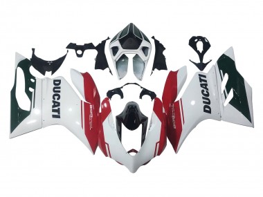Großhandel Ducati Panigale 899 Motorrad Verkleidung 2011-2014 - Weiss Rot Glanzendes Schwarz