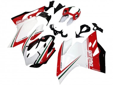 Großhandel Ducati 1199 Motorrad Verkleidung 2011-2014 - Weiss Rot Grun Glanzendes Schwarz