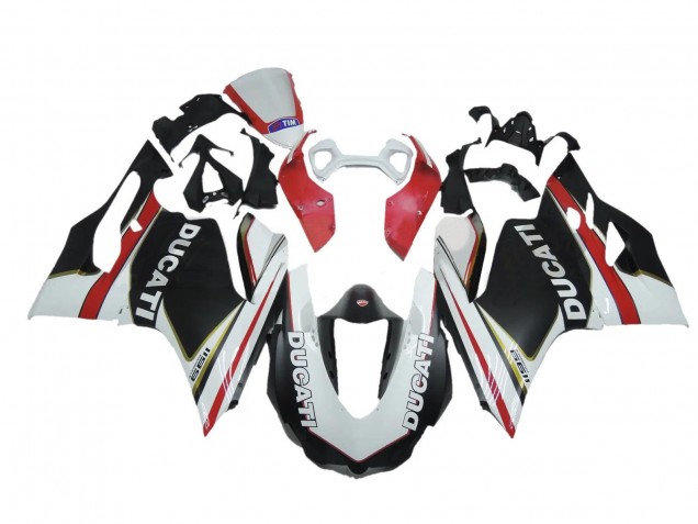 Großhandel Ducati Panigale 1199 Motorrad Verkleidung 2011-2014 - Weiss Rot Schwarz