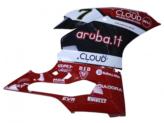 Großhandel Ducati 959/1299 Motorrad Verkleidung 2015-2020 - Weiss Rot Schwarz Aruba 7