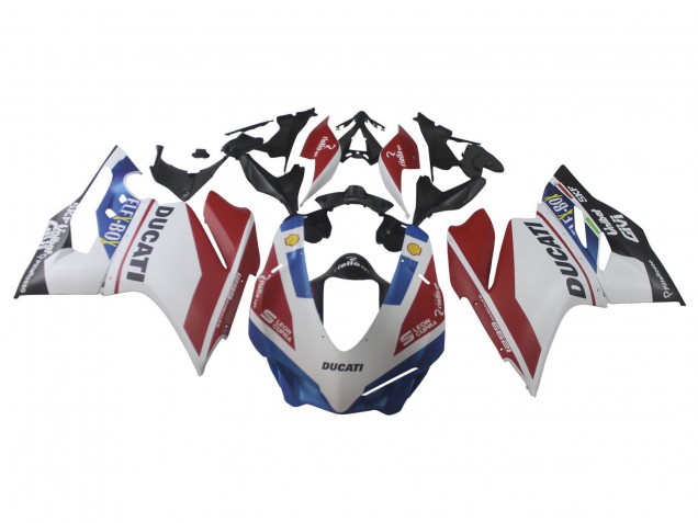 Großhandel Ducati 1299 Motorrad Verkleidung 2015-2020 - Weiss Rot Blau Matt Schwarz Unibat Flex-Box