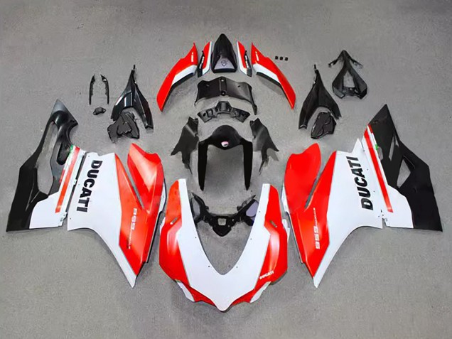Großhandel Ducati 959 Motorrad Verkleidung 2015-2020 - Weiss Rot Glanzendes Schwarz