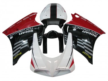Großhandel Ducati 748/916/996/998 Motorrad Verkleidung 1993-2005 - Weiss Rot Glanzendes Schwarz Rennen Performance