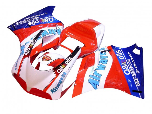 Großhandel Ducati 748/916/996/998 Motorrad Verkleidung 1993-2005 - Weiss Rot Blau Air Waves
