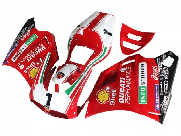Großhandel Ducati 748/916/996/998 Motorrad Verkleidung 1993-2005 - Weiss Rot Gelb Grun Glanzendes Schwarz Performance