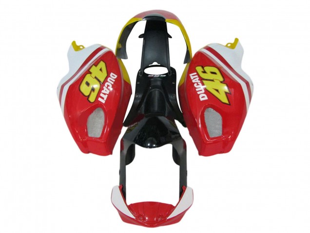 Großhandel Ducati Monster 696 796 1100 1100S Motorrad Verkleidung 2008-2012 - Weiss Rot Glanzendes Schwarz Gelb 46
