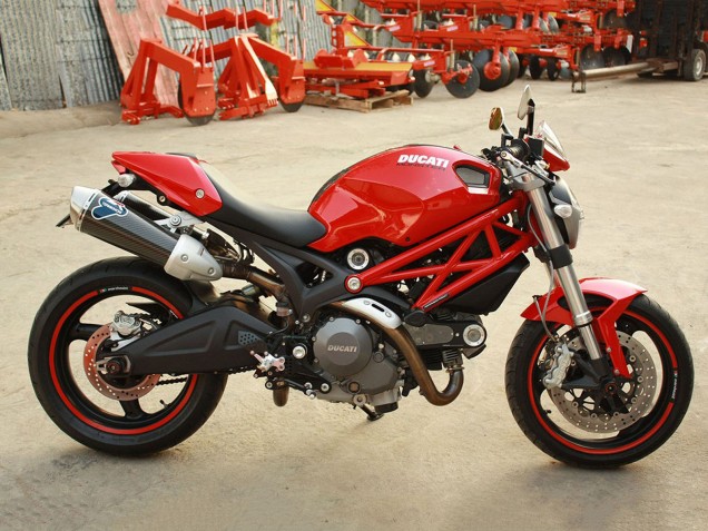 Großhandel Ducati Monster 696 796 1100 1100S Motorrad Verkleidung 2008-2012 - Rot Weiss